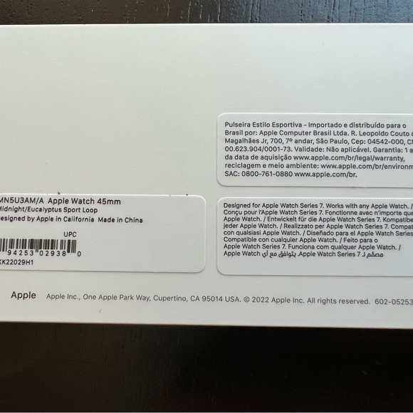 Apple Watch 45mm sport loop in midnight/eucalyptus color - Picture 4 of 5